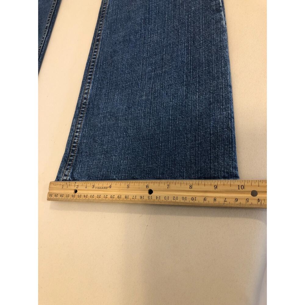 London Jeans Women's Size 10 Blue Denim Bootcut Double Button Streetwear Lined - Picture 9 of 9